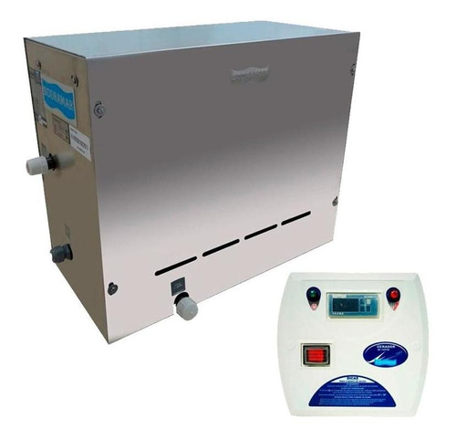 Sauna Vapor Steam Inox 12 Kw Com Quadro Digital Sodramar