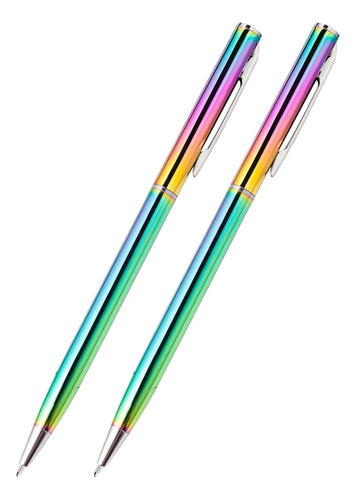 Bolígrafo Elegante , Mxaab-002, 2pzas, 1mm Punta, Multicolor