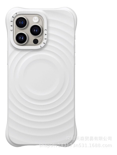 Funda Para iPhone Cocotify De Silicona Líquida Con Patrón Ondulado