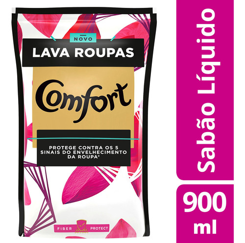 Lava-roupas Líquido Comfort Fiber Protect 900ml Refil