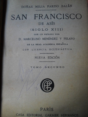 Emilia Pardo Bazán - San Francisco De Asís - Siglo X I I I