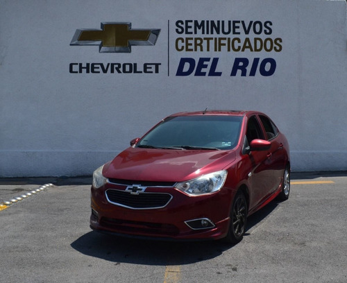Imagen 1 de 14 de Chevrolet Aveo Ltz 2018 Rojo Cereza