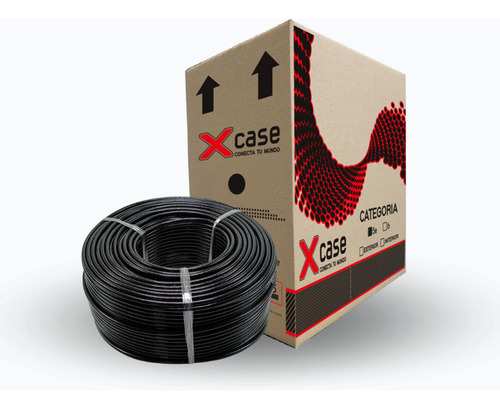 Cable Utp Cat 6 Doble Forro 100m Xcase Cobre Puro