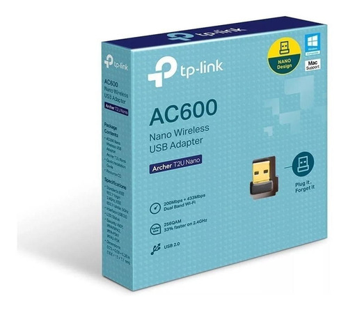 Receptor Wifi Usb Tp-link Ac600 Dual Band Archer T2u