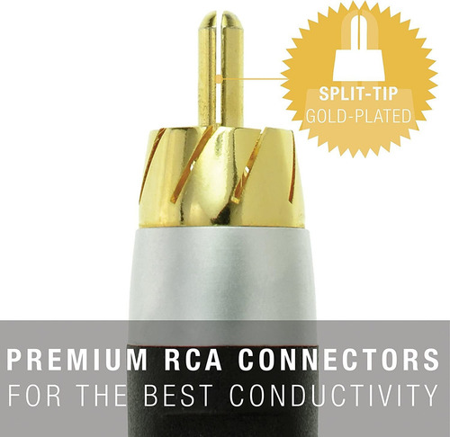 Cabo Coaxial De Áudio Digital Mediabridge Rca Para Rca 120 C