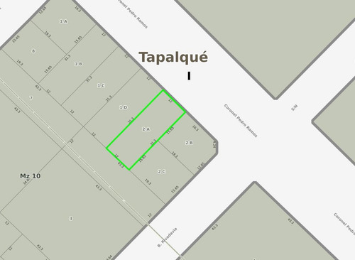 Terreno En Venta - 376mts2 - Tapalqué