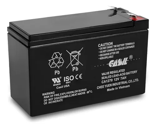 Casil 12v 7ah: Bateria Recargable De Alta Calidad