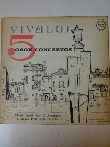 Vinilo 4454 - Vivaldi - 5 Conciertos Para Oboe Y Orquesta