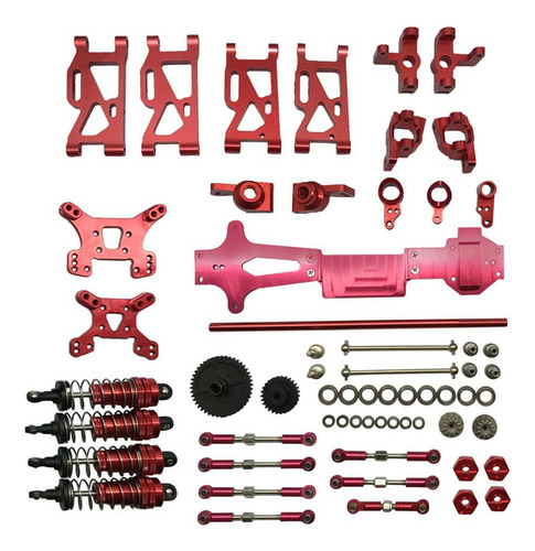 . Wltoys 144001 Rc Car Upgrade Metal Kit Piezas Brazos Rojo