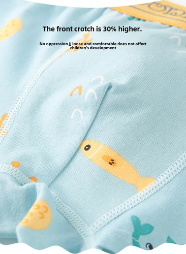Calzoncillos Bóxer De Algodón Puro Para Niños, Paquete De 4