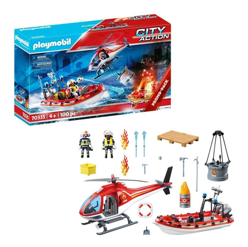 Playmobil 70335 City Action Misión Rescate Bomberos
