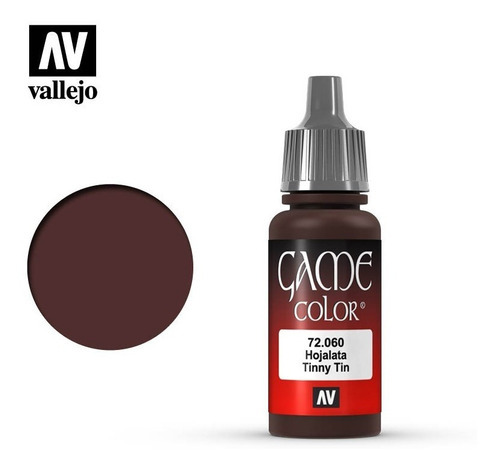 Colores Pinturas Acrilicas Game Color Vallejo Modelismo 17ml Color 72060 Hojalata-tinny Tin