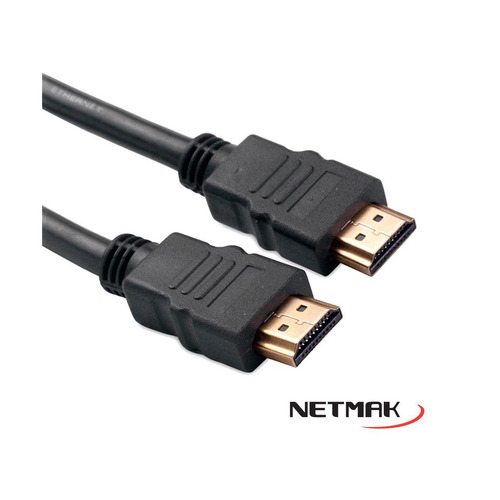 Imagen 2 de 2 de Cable Hdmi Smart Tv 1.5mts Fullhd Reforzado 7mm Dorado Proyectores Placas Video