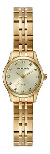 Relogio Mondaine Feminino Ref: 32493lpmvde1 Social Dourado