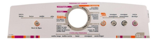 Painel Adesivo Lavadora Brastemp Bwl11a 11kg
