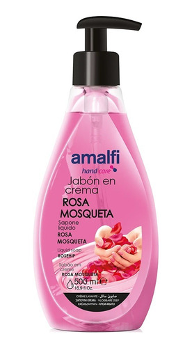 Jabón En Crema De Manos Amalfi Rosa Mosqueta 500 Ml