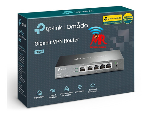 Router Gigabit Vpn Omada Er605 Hasta 4 Puertos Wan Gigabit