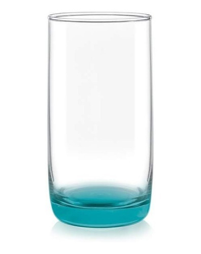 Set 6 Vasos Altos Monterrey Cristar Fondo Color 445ml