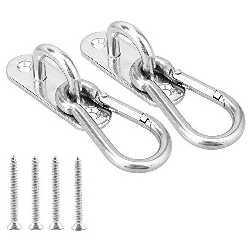 2 Set Heavy Duty Hanger Hook Hammock Wall Mount Suspens...