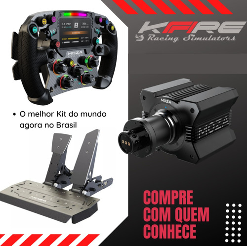 Volante Moza Racing Direct Drive Aro Fsr Base R9 E Pedal Srp