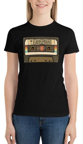 Subhumans-playera Retro Con Cinta De Cassette Para Mujer T