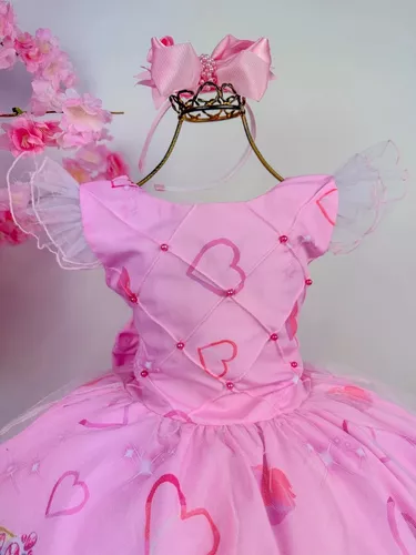 Vestido Barbie Luxo( nao acompanha laço) - DG Baby Kids - Artigos