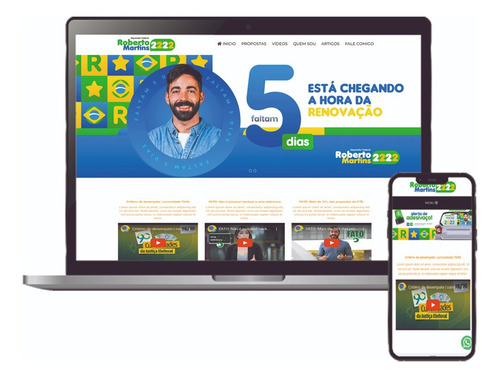 Script Site Pronto Para Candidato A Vereador Ou Prefeito Php