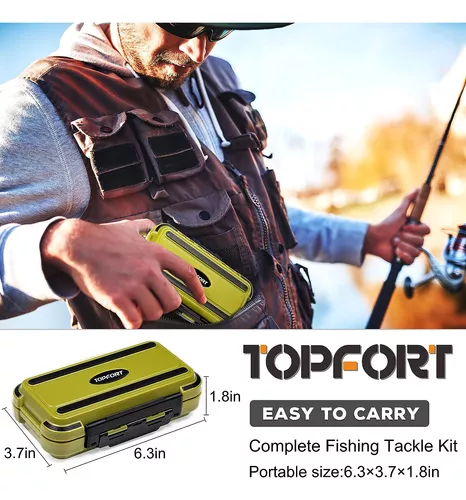 Kit de accesorios de pesca TOPFORT de 187 y 230 piezas, que