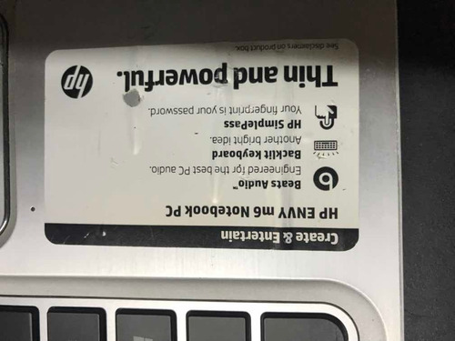 Hp Envy M6 Notebook Pc Piezas (Usado)