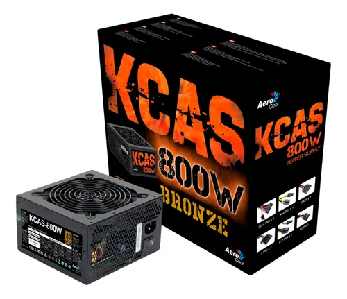 Fuente De Poder Aerocool Kcas Full Range 800w 80plus Bronze