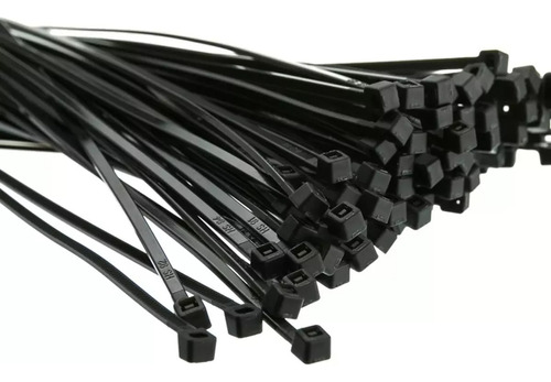 Tirrap Tirraje Amarre Plástico Cable 7  X 3,6m Negro 100 Und