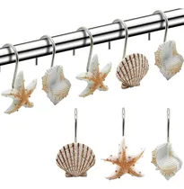 Comprar Ganchos Para Cortina De Ducha De Concha Marina, 12 Ganchos