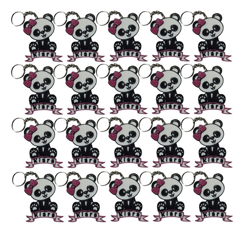 Souvenirs Ositos Panda Bebé 3d Personalizados X40
