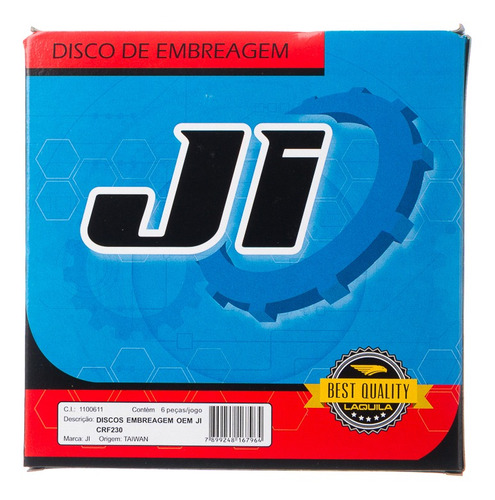 Imagem 2 de 2 de Discos Embreagem Oem Ji 6 Pecas Crf 230