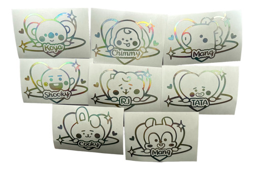 Stickers Holograficos Bts Bt21 Kpop Bangtan