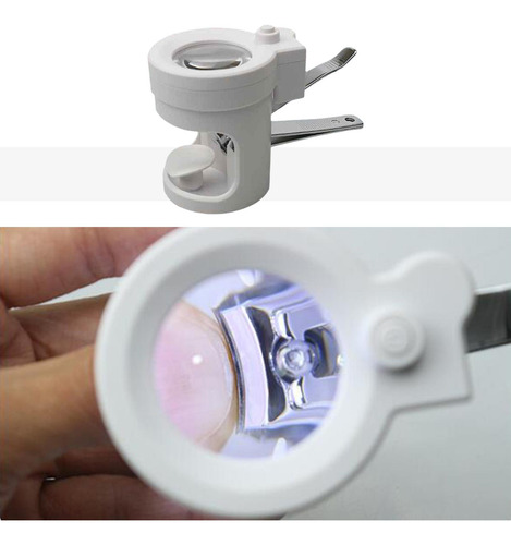 Cortaúñas Profesional Con Lupa Con Luz/regalo Para