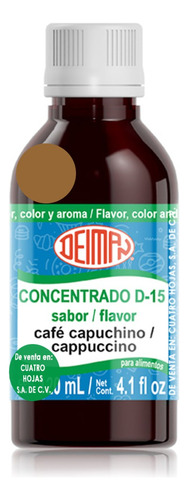 Concentrado Saborizante Café Capuchino D-15 Deiman 120 Ml