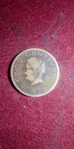 Imagen 1 de 2 de Cinco Centavos De Estados Unidos De América De 1945