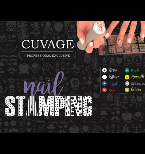 Imagen 4 de 5 de Esmaltes De Uñas Stamping Cuvage Decoracion Colores X 1