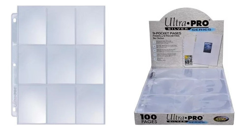 10 Folios De Carpeta Ultra Pro Silver Series Magic4ever