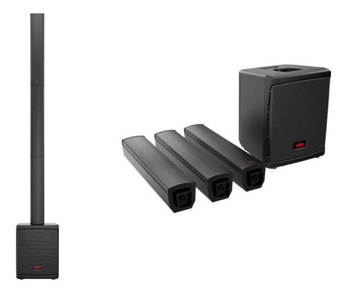 Sistema Line Array Portátil Hh Tensor-solo-bk 300w Pb-e2