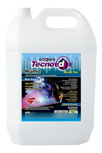 Liquido De Humo Base Agua 10 Litros / Lanyvel / Tecno Dj