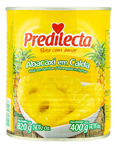 Abacaxi em Calda Predilecta Lata 400g
