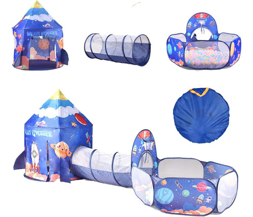 Carpa Casita Tienda De Niños 3 En 1 Túnel Portátil