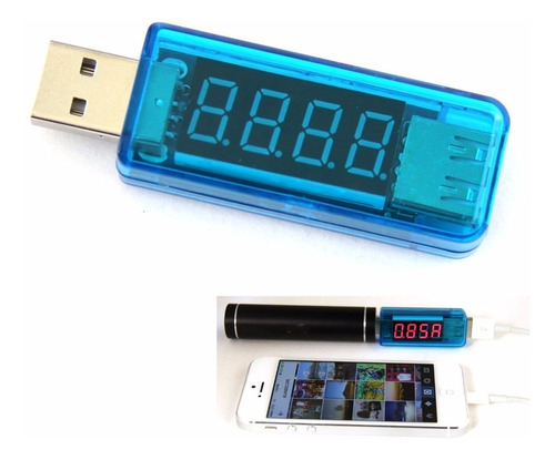 Tester Voltímetro - Amperimetro Para Cargador O Entrada Usb