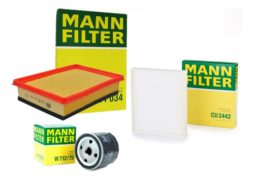 Kit Filtros Chevrolet Onix / Prisma / Spin Mann Filter