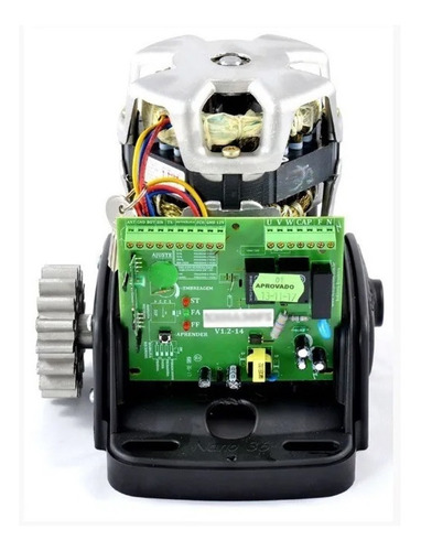 Imagem 5 de 10 de Kit Motor 1/5hp Portão Deslizante 350kg Atto Turbo Rossi