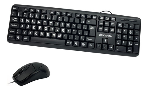 Kit Teclado Mouse Usb Office Teclas Grandes Simples Barato 