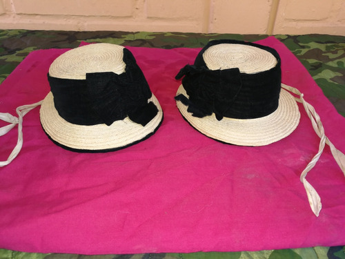 Antiguos Sombreros De Paja Para Niñas , Para Coleccion 