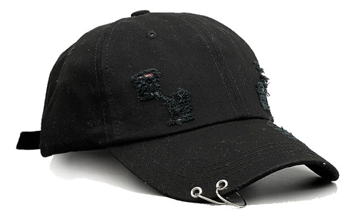 Gorra De Béisbol Unisex Con Anillo De Mezclilla Desgarrado